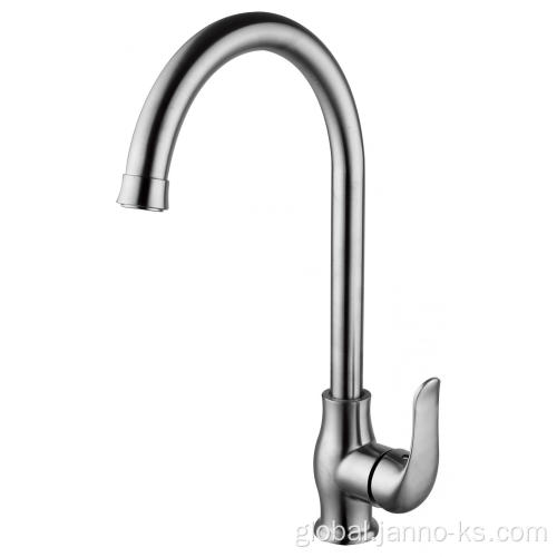 Single Kitchen Faucet Tap Stainless Steel Household Sink Faucet Mixer Supplier